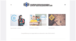 Desktop Screenshot of campusmissionary.com